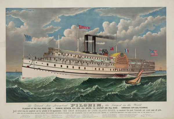The grand new steamboat Pilgrim 1883