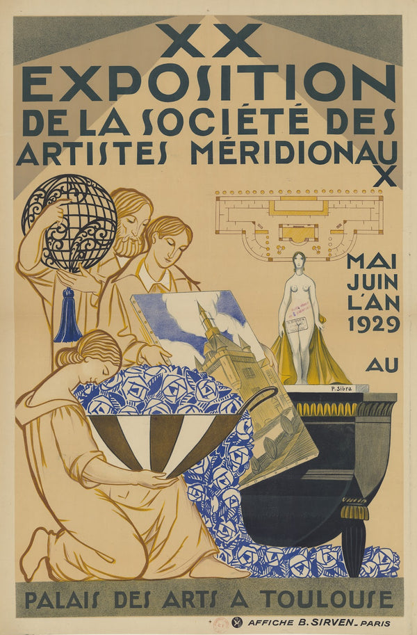 XX Exposition de la société des artistes méridionaux mai juin lAn 1929 au Palais