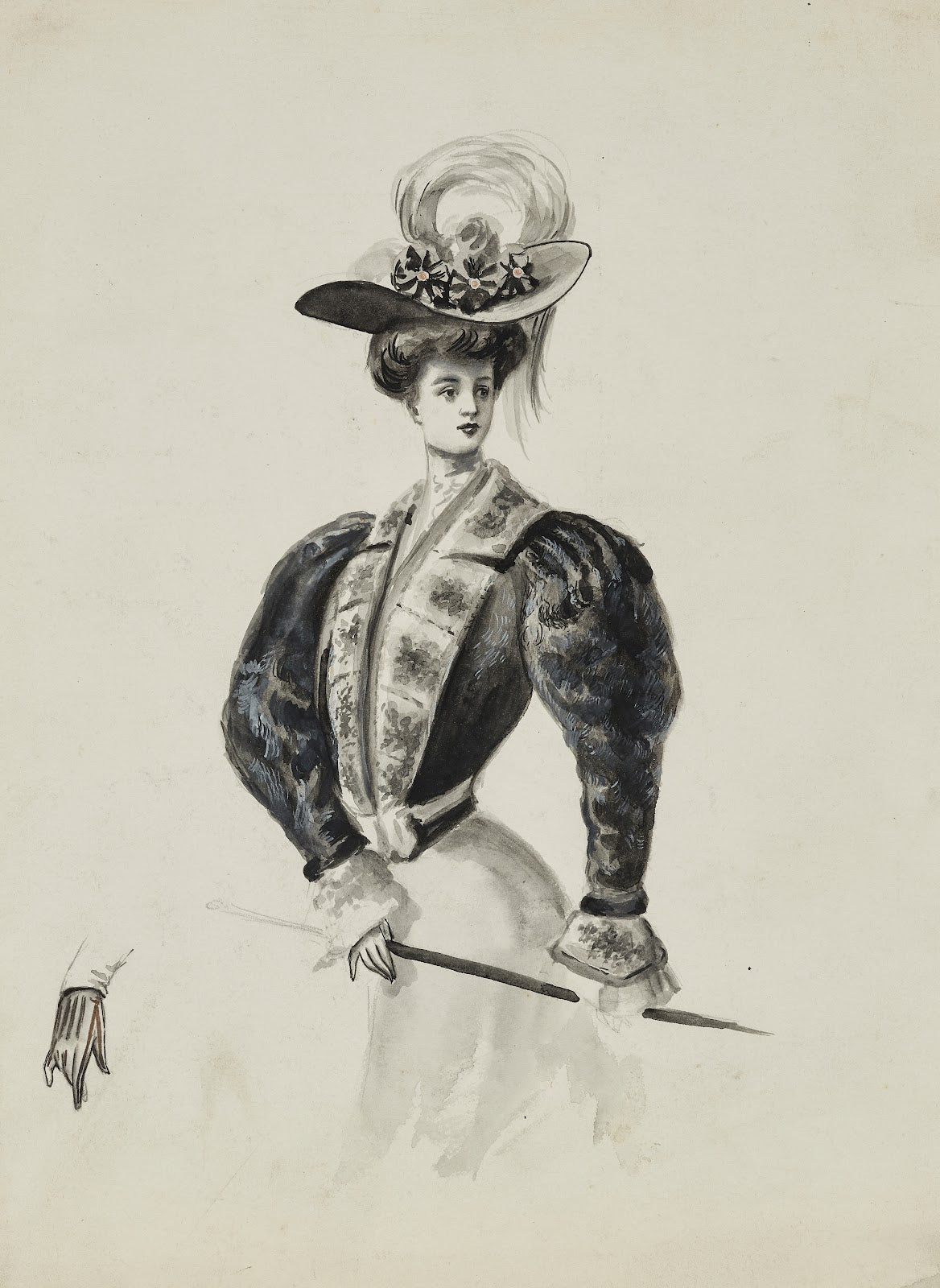 Dessin de mode 1899 1900