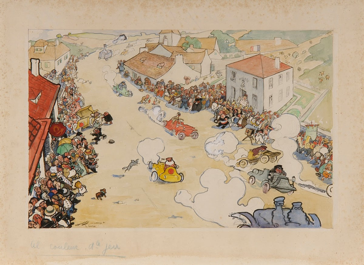 Le Passage de la course before 1902