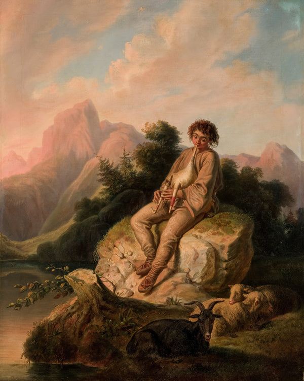 Moldavian Bagpipe Player 1857
