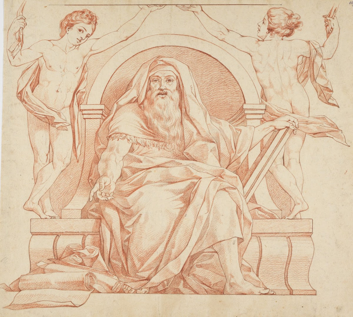 Moses sitzend