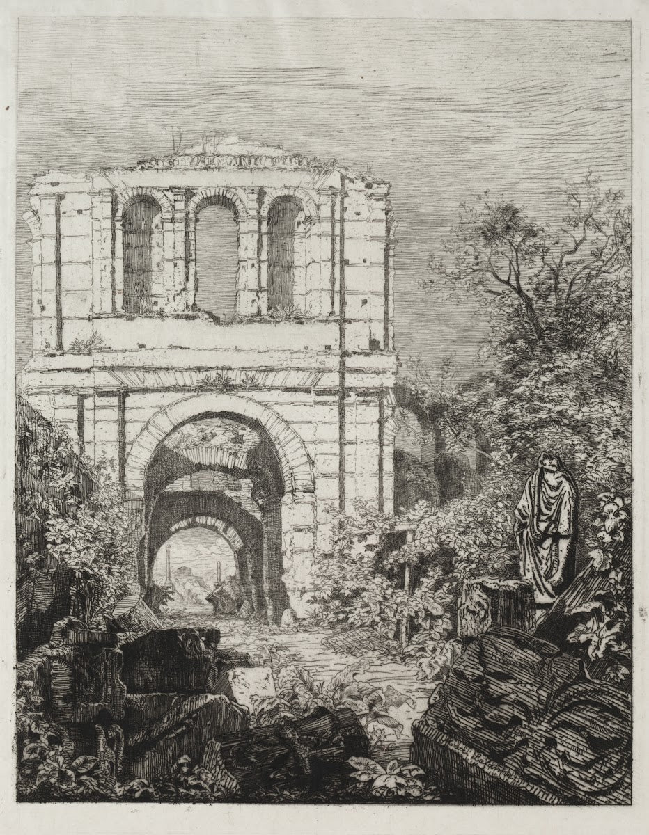 Ruins of the Gallien Palace in Bordeaux 186668