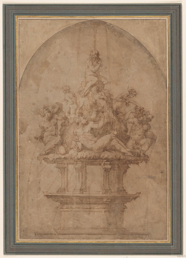 Design for a Fountain with River Gods and Nymphs 151174