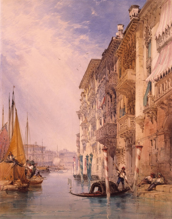 A Gondola on the Grand Canal Venice 1866