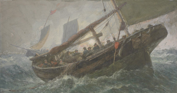 Fishing boat at sea