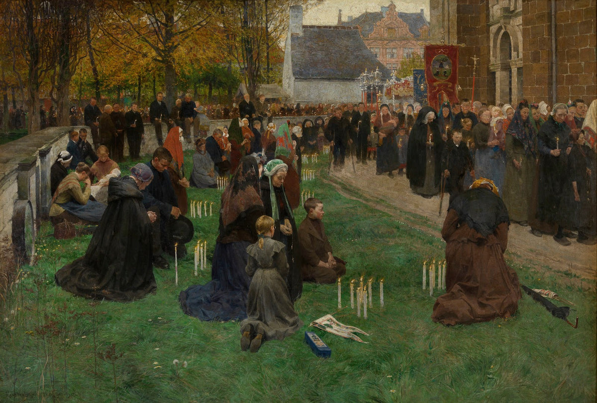 Pilgrims Moving Around the Church 1903 1905