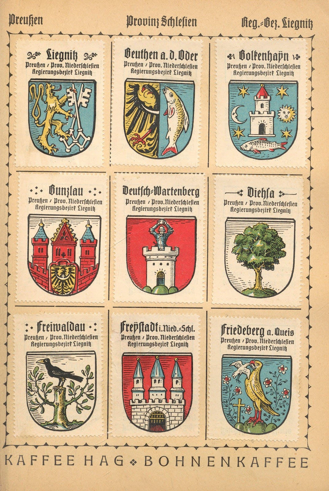 Deutsche Ortswappen German municipal coats of arms Pl09 1925