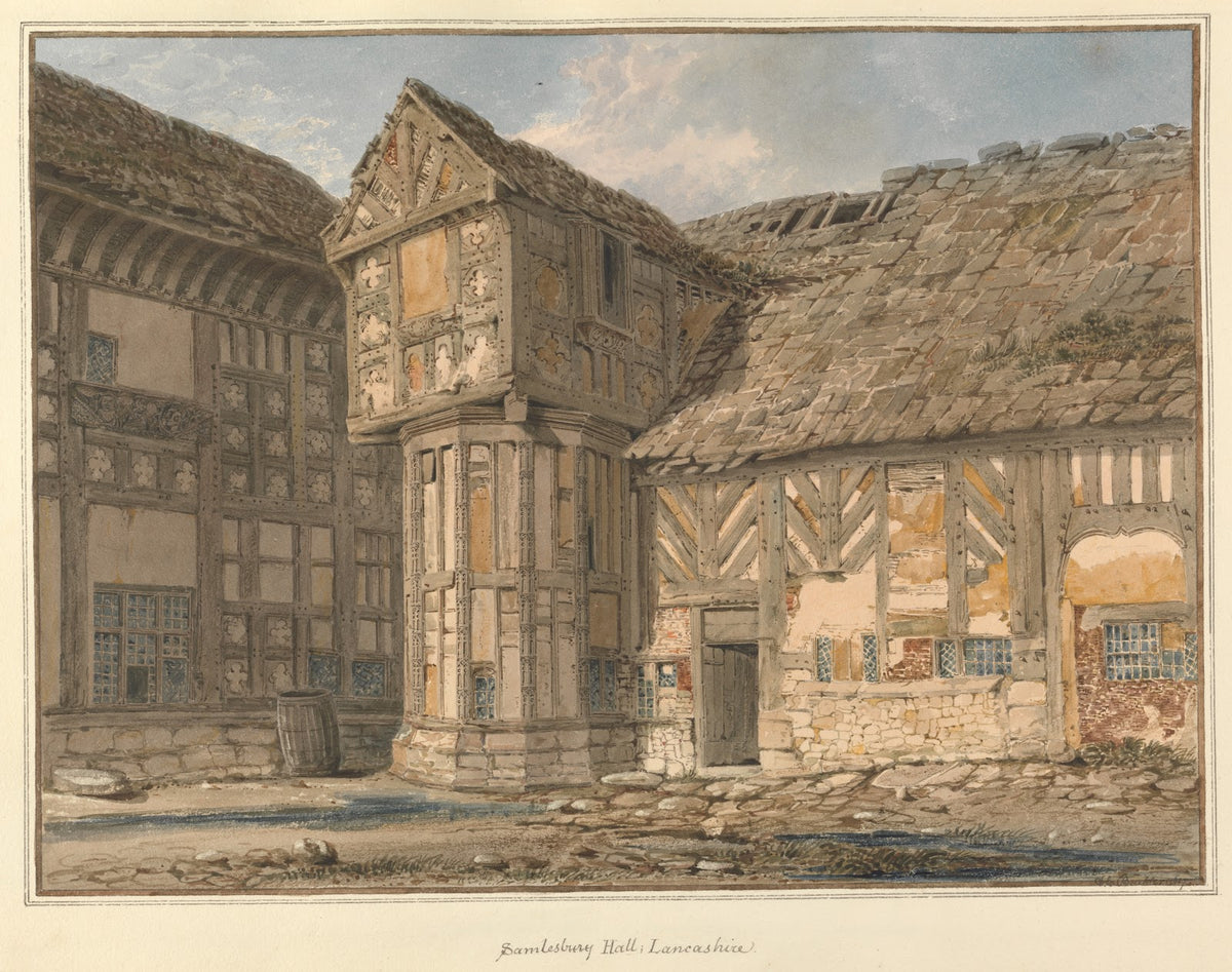 Samlesbury hall Lancashire 1817