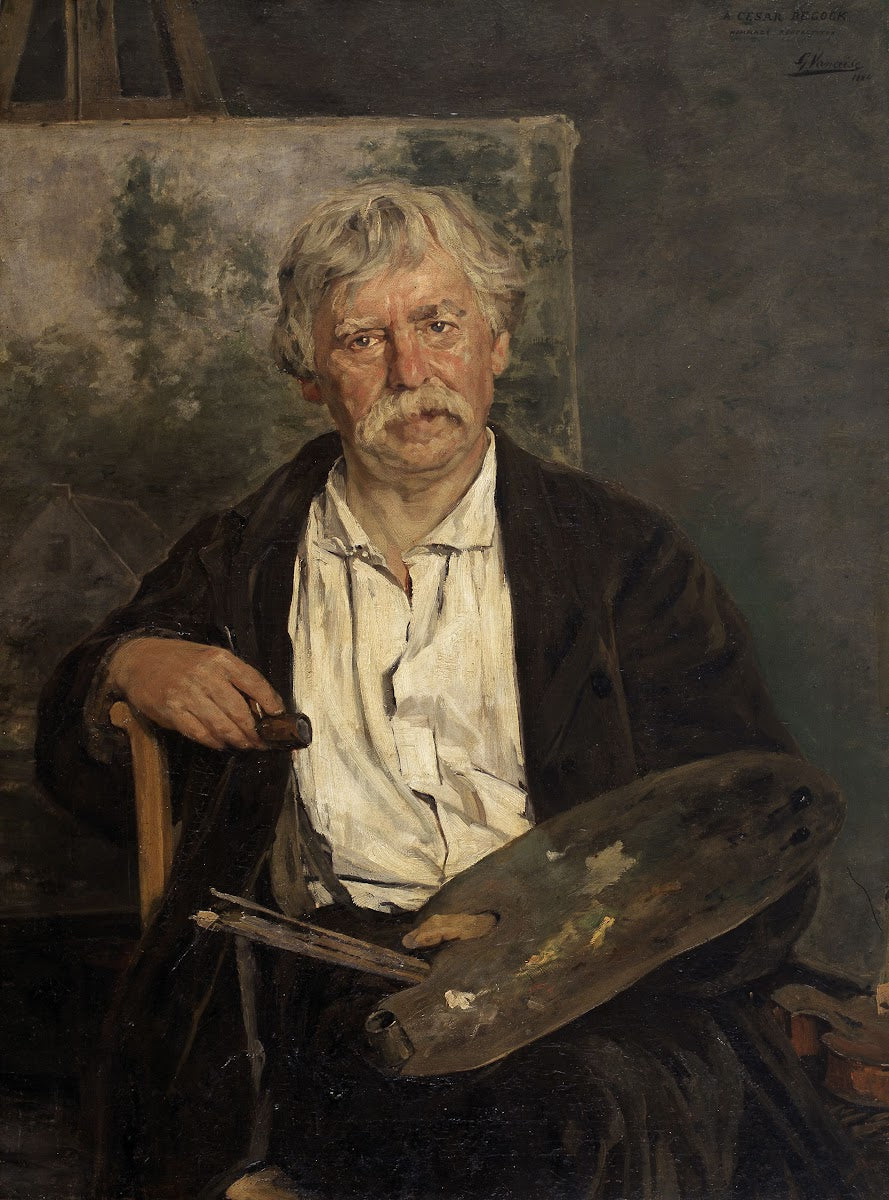 Portrait of the Artist César De Cock 1884