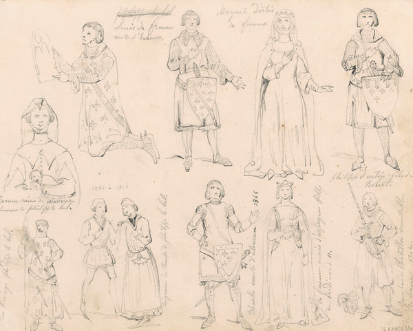 Historical Figures around the Battle of the Golden Spurs such as Louis of France