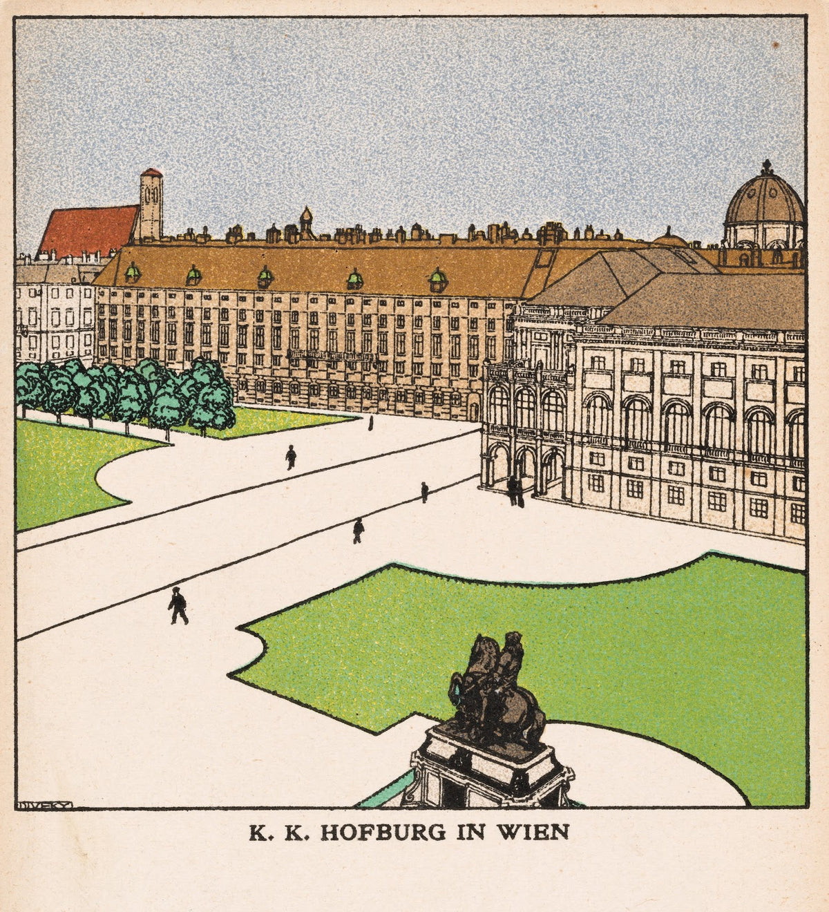 Nr 262 K k Hofburg in Wien 1909