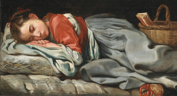 Young Girl Sleeping ca between 1655 and 1660