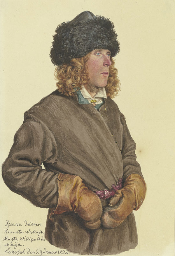 Hüftbildnis eines jungen russischen Bauern 1832