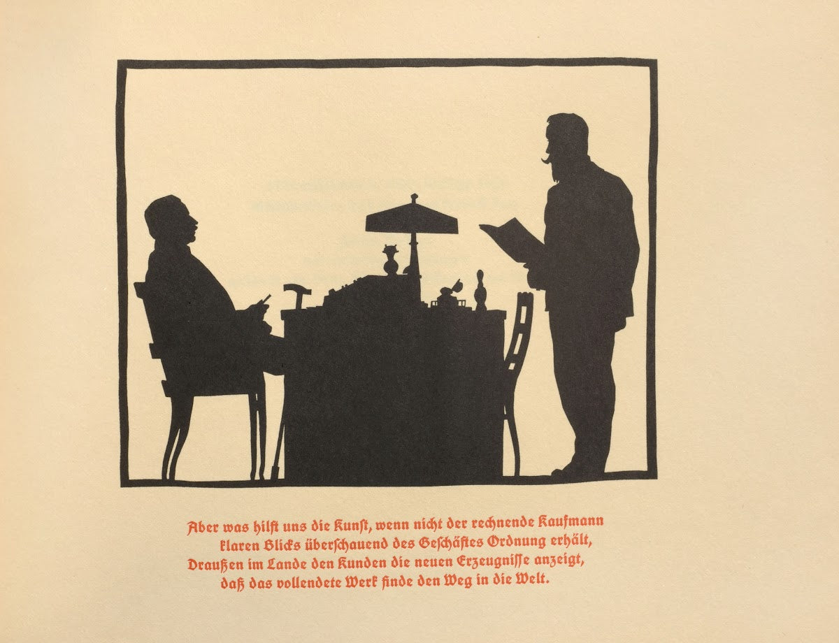 Die Schriftgiesserei im Schattenbild Pl25 1936