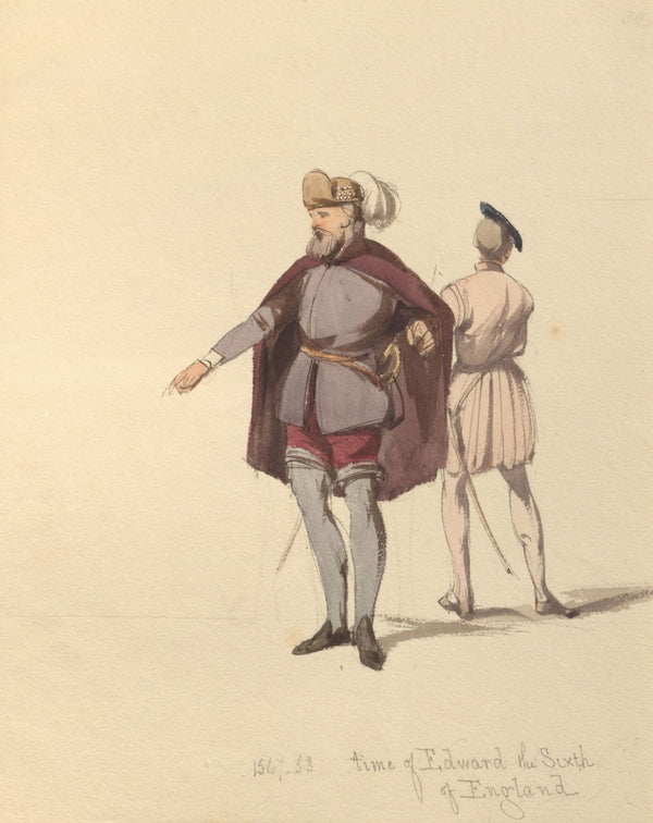 Sketches of costume Pl095 1842