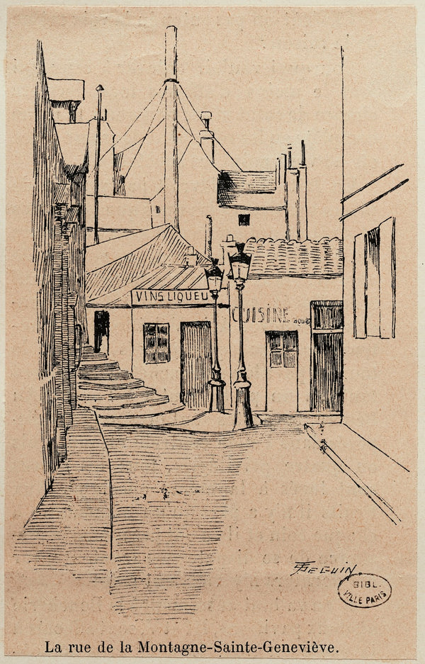 La rue de la Montagne Sainte Geneviève
