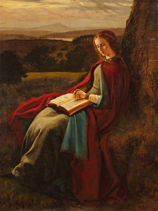 A woman reading 1841