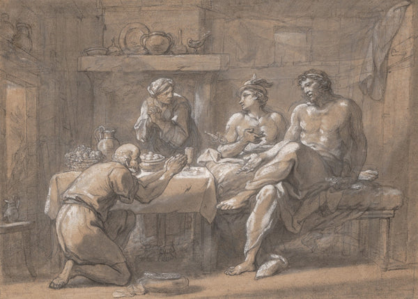 Jupiter and Mercury in the House of Baucis and Philemon 18th century