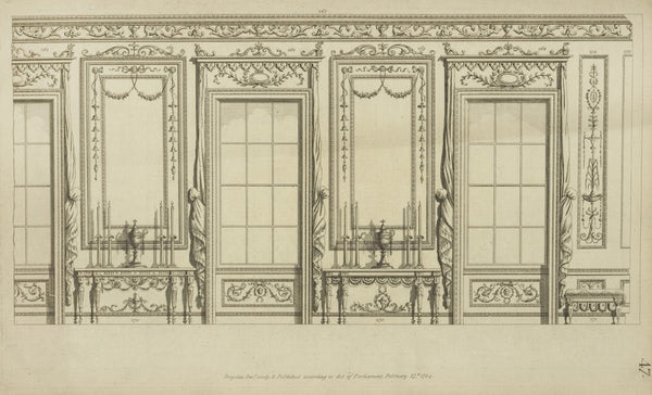 Several designs of windows and moldings 1777   1784