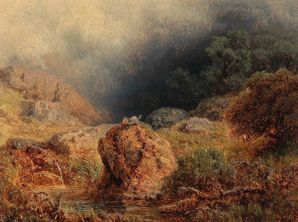 Nahendes Unwetter in den Bergen