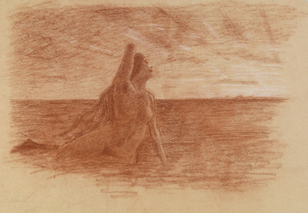 Havfrue Svalbard i soloppgang 1920
