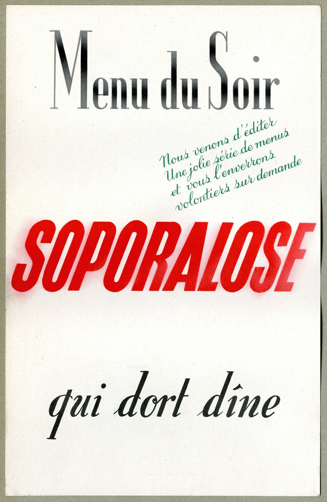 Soporalose 1937