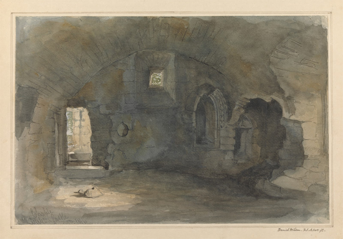 The Chapel Dirleton Castle Scotland 1846