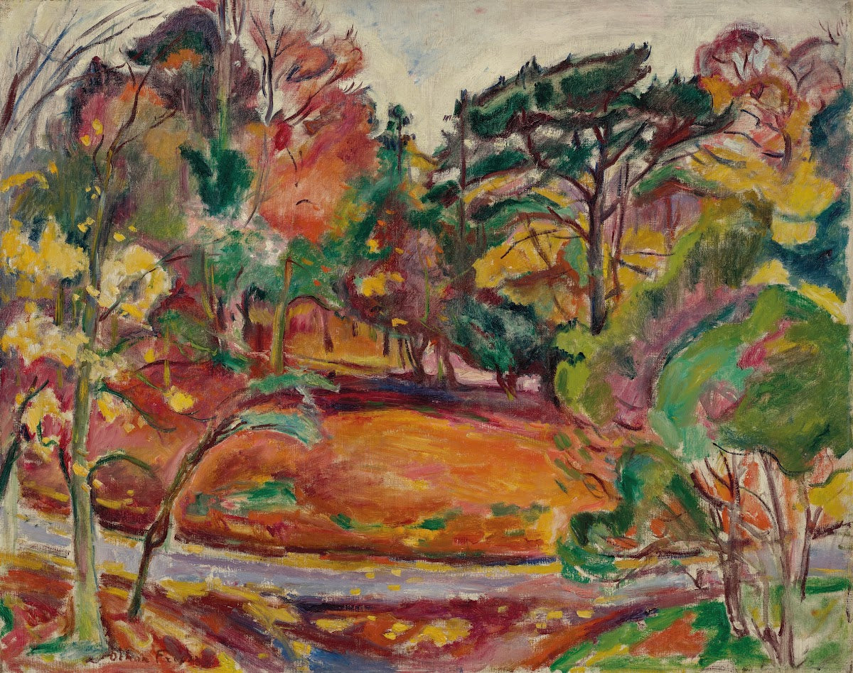 Automne à Honfleur la Côte de Grâce 1909