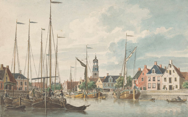 Gezicht te De Lemmer 1832   1880