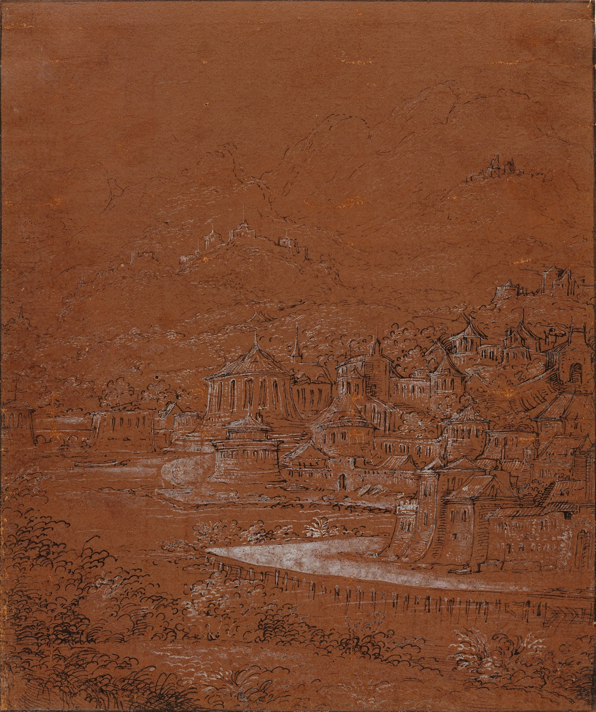 Mountain Landscape with an Imaginary City 15541555