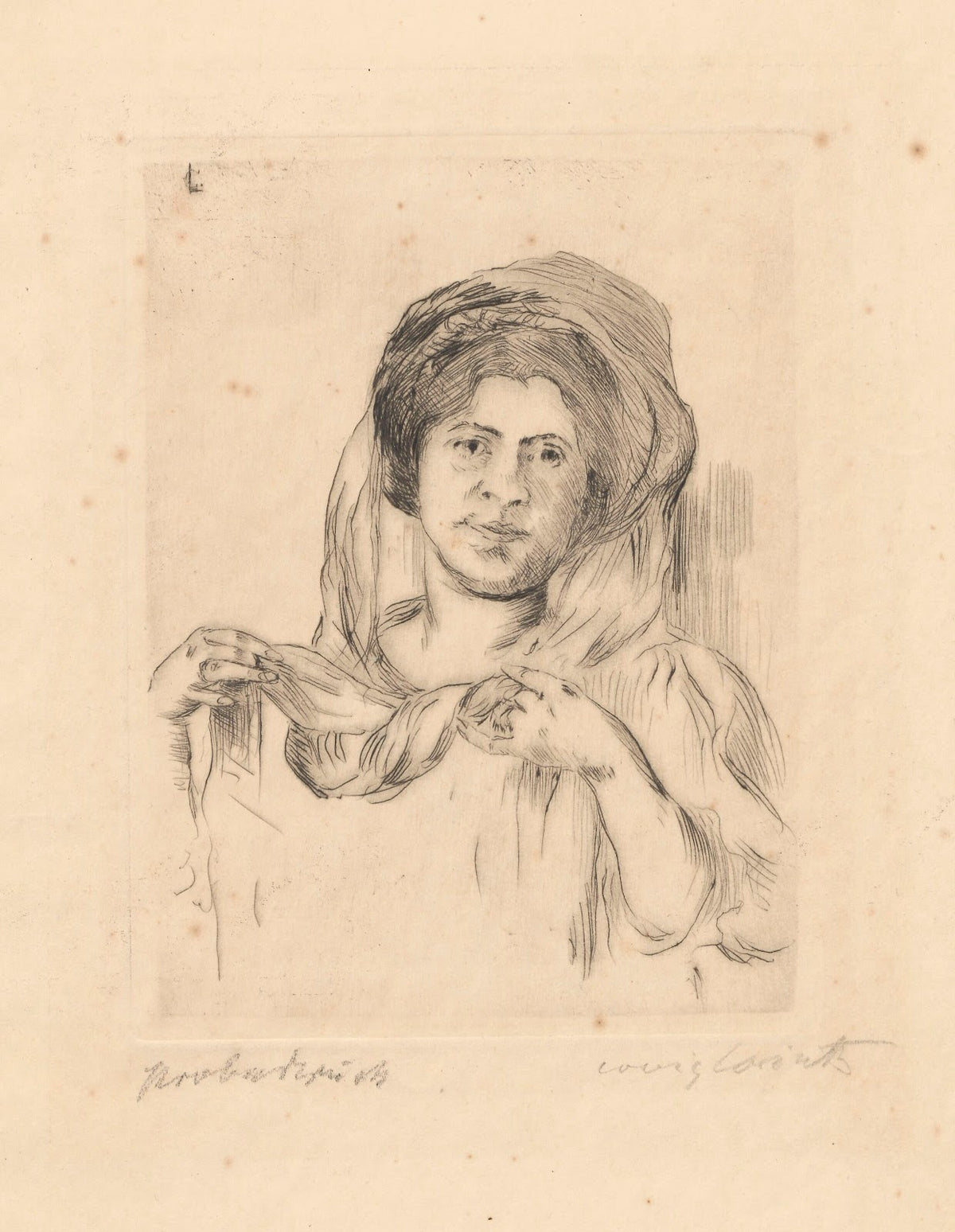 Dame mit Schleier Charlotte Berend Corinth 1910
