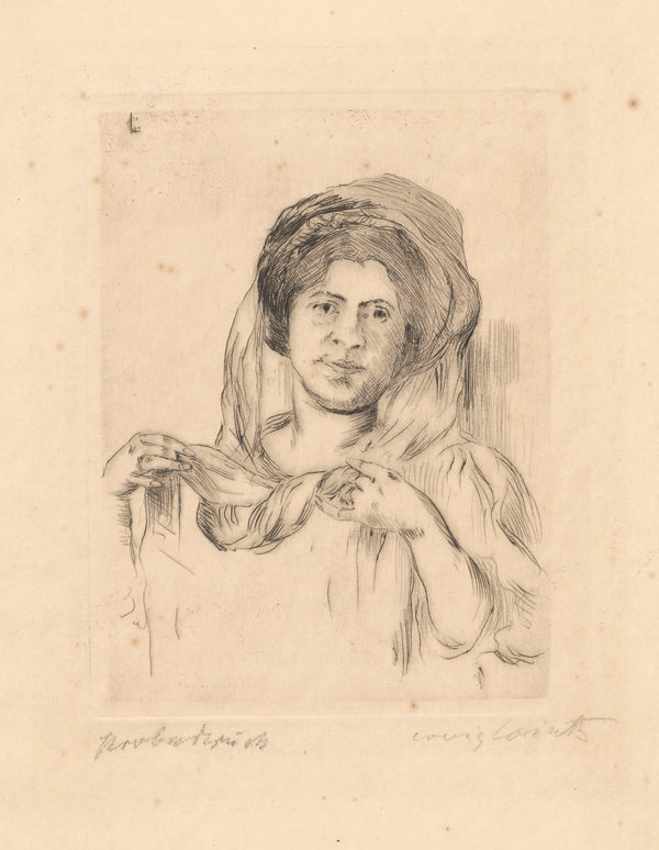 Dame mit Schleier Charlotte Berend Corinth 1910