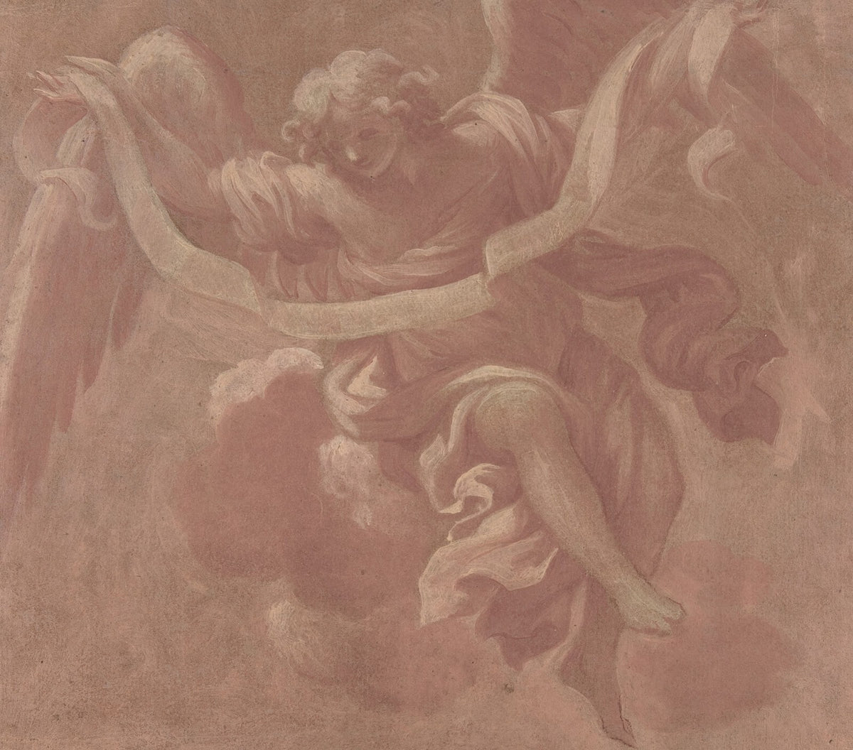 Angel Holding a Banderole 1706