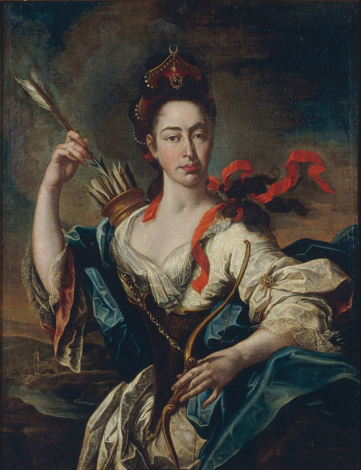 Portrait of a Woman with Attributes of Diana 1725