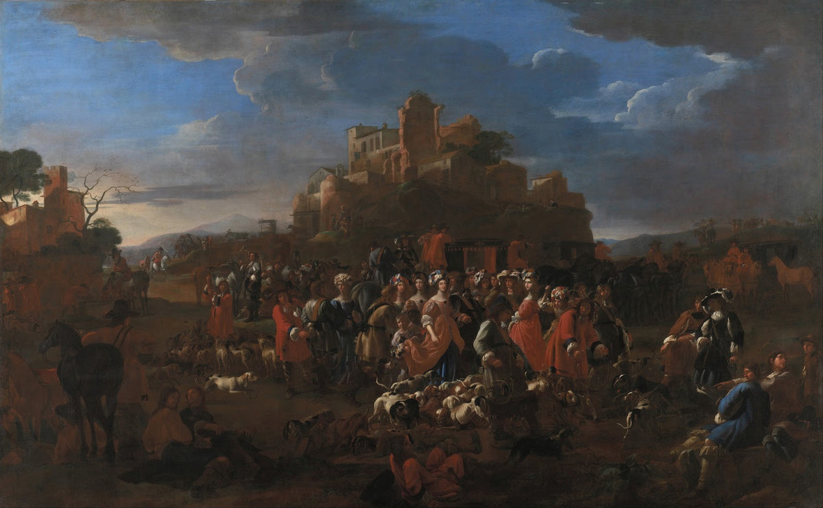 The Curea  with Royal court Carlo Emanuele II and Francesca dOrléans 1661