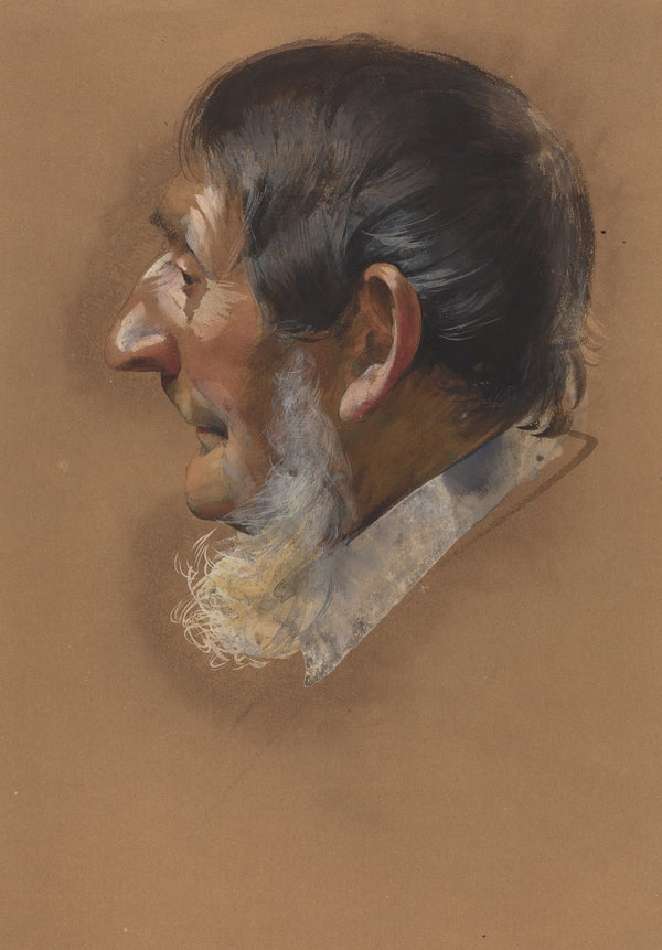 Profile of a Man with Sidewhiskers c 1850