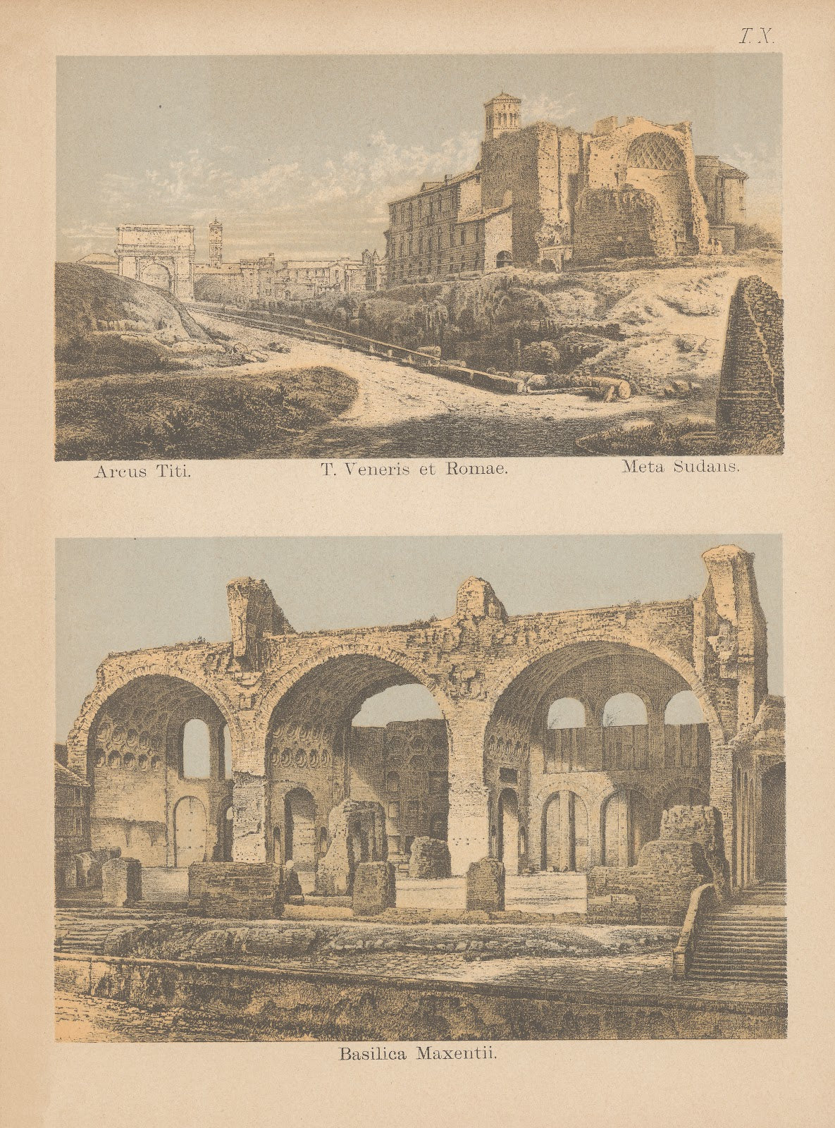 T Veneris et Romae Basilica Maxentii 1882