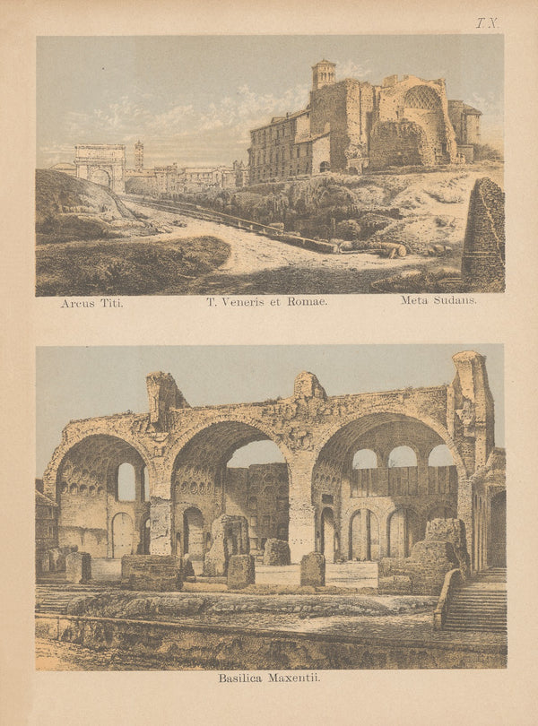 T Veneris et Romae Basilica Maxentii 1882
