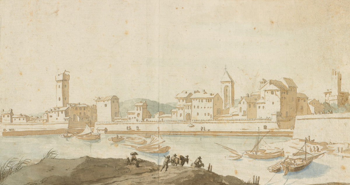 View of Civitavecchia with the Harbor Wall about 1660