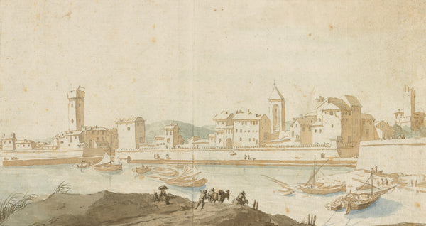 View of Civitavecchia with the Harbor Wall about 1660