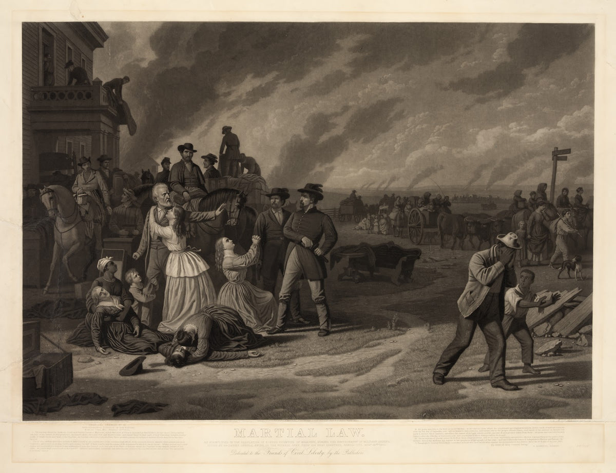 Martial law the desolation of the border counties of Missouri after George Caleb