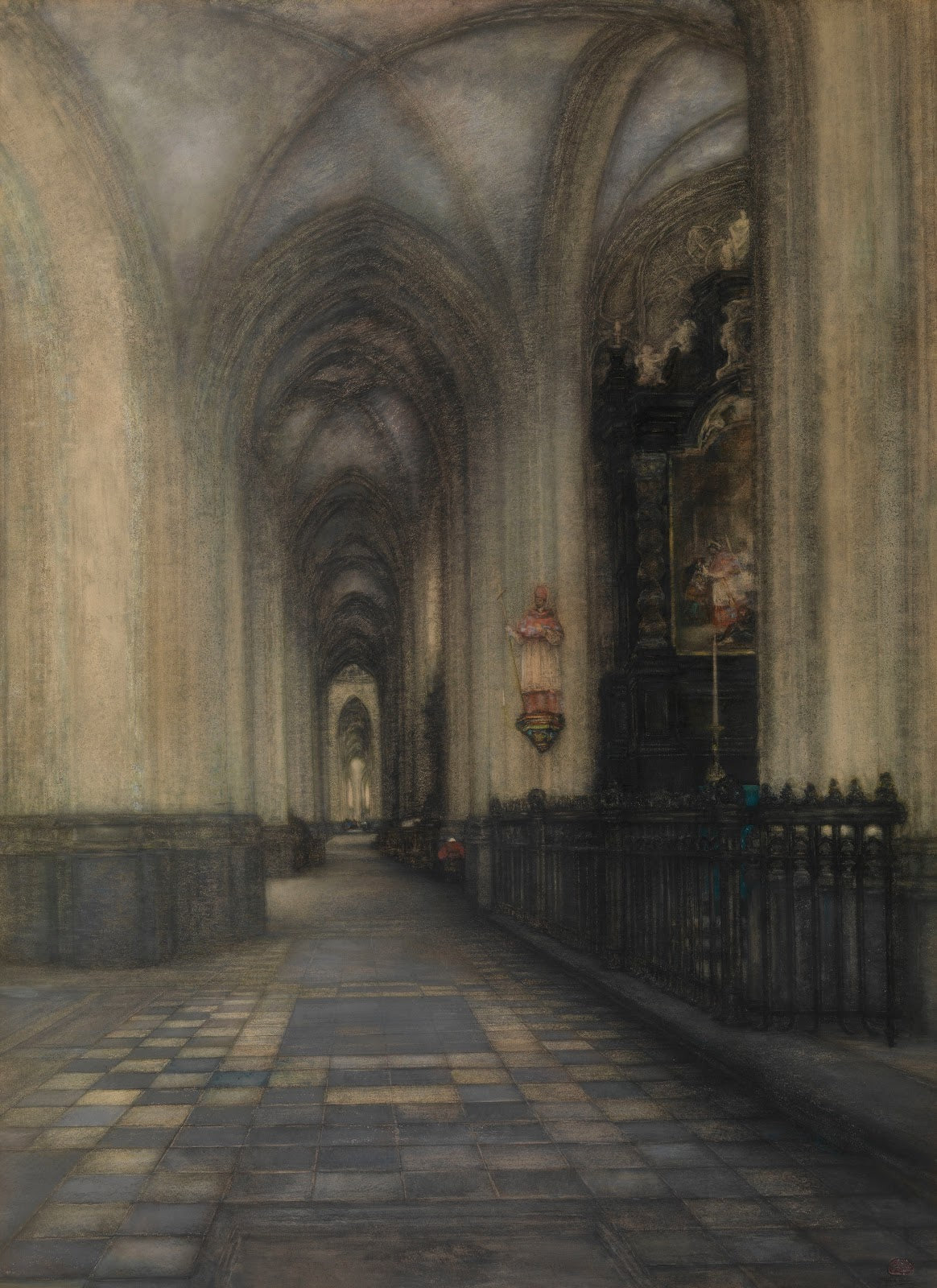The St Bartholomews Nave in the St Peters Church in Leuven