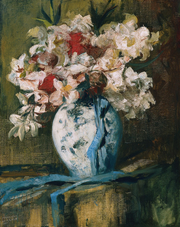 Rosenstrauß in weißer Vase before 1941