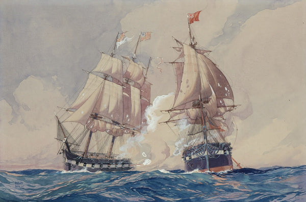 Action between the USS Ranger and the HMS Drake RevolutionaryWar