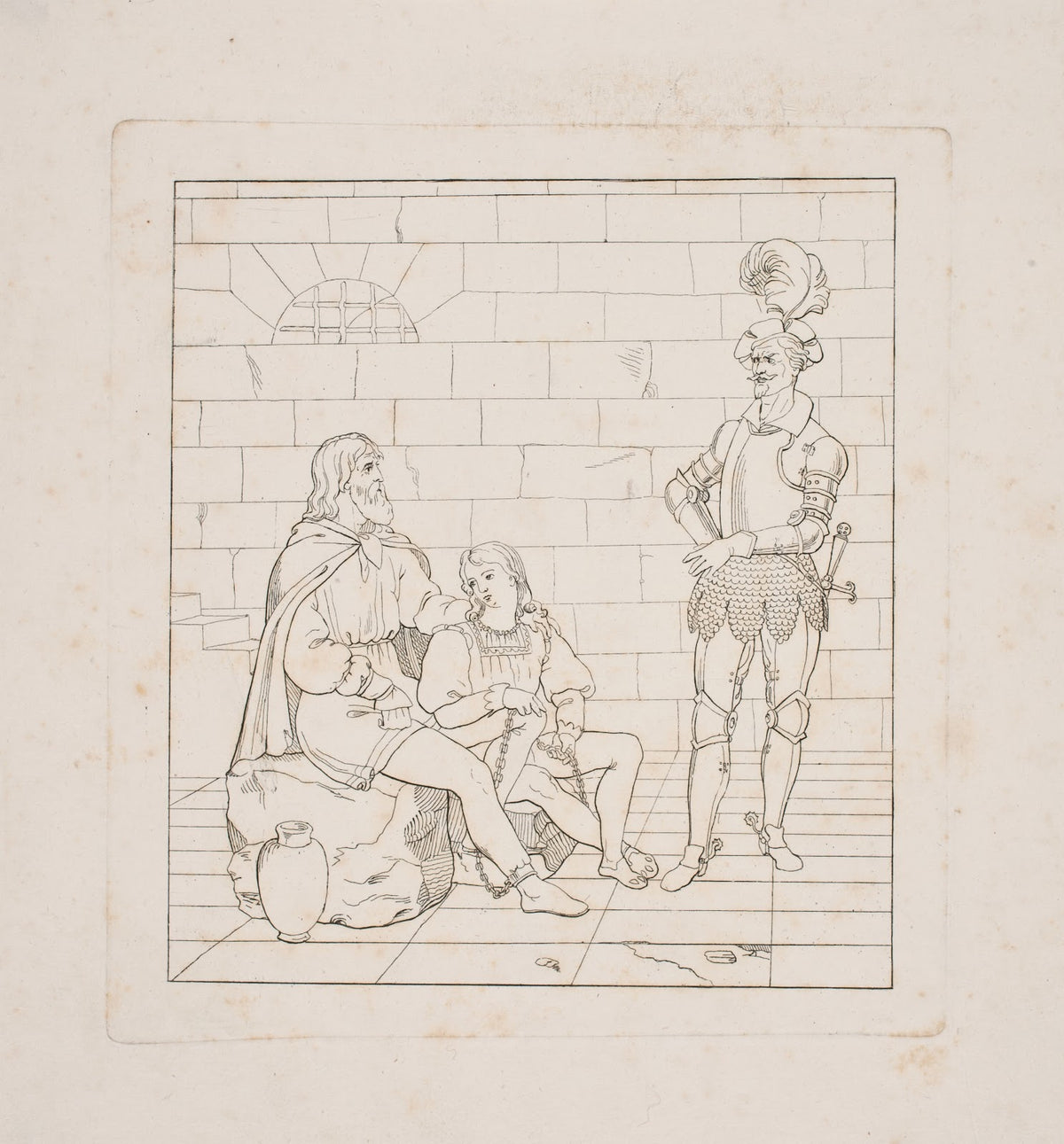 Valdemar Sejr og hans sønner i fængslet 1831