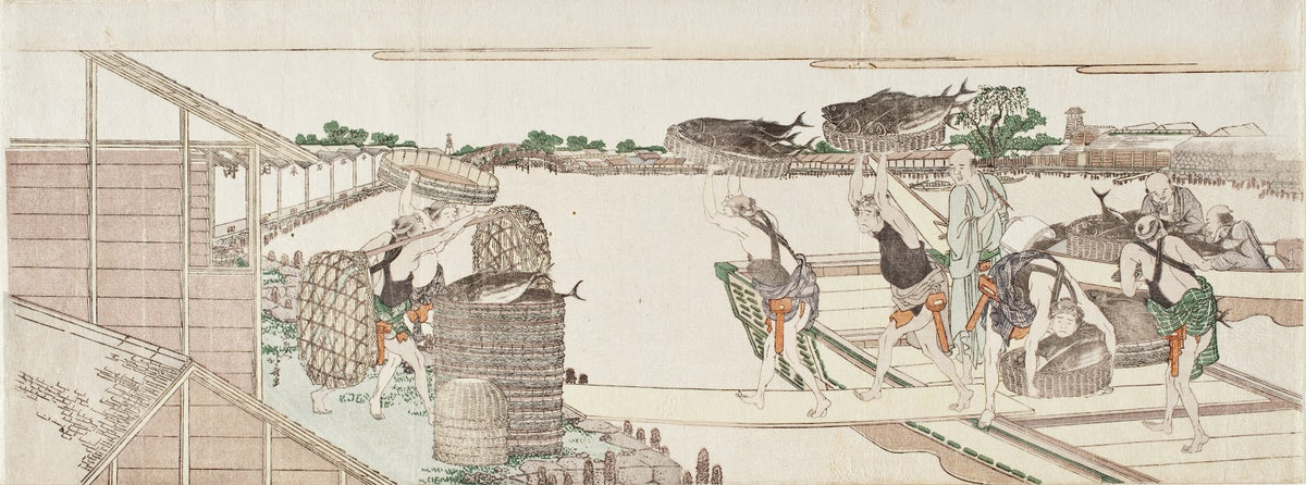 Unloading Bonito for Market circa 1802 1804