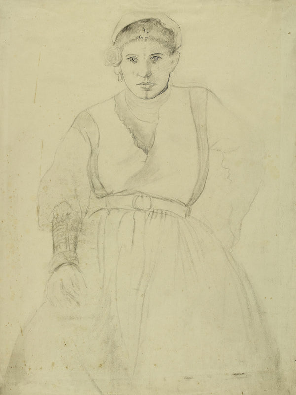 Femme en costume régional
