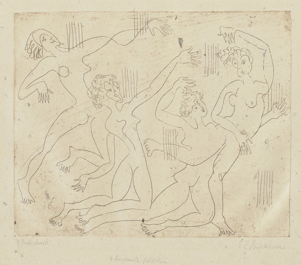 Vier tanzende Mädchen 1933