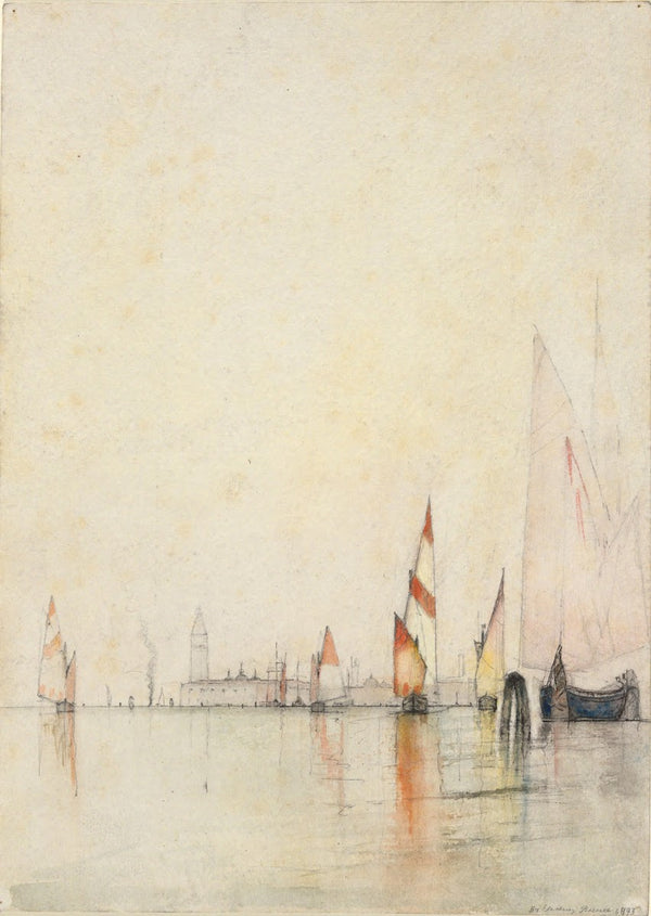 Boats on the LagoonVenice 1893